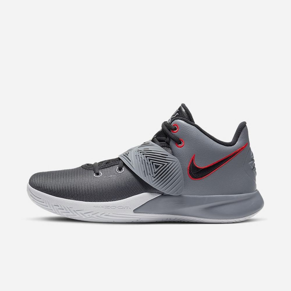 Chaussure De Basket Nike Kyrie Flytrap 3 Grise 9078-356 Cool Grey/Bright Crimson/White/Black Homme | MSI-33935953